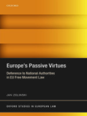 cover image of Europe's Passive Virtues